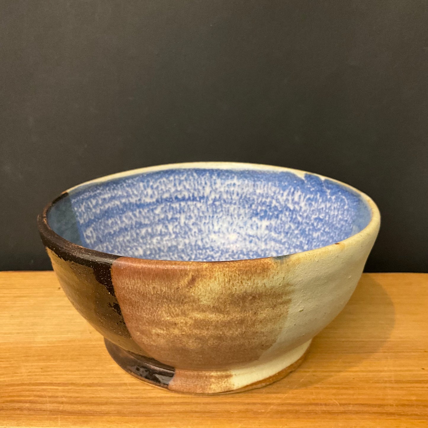 Deep Bowl Browns, Blues and Cream