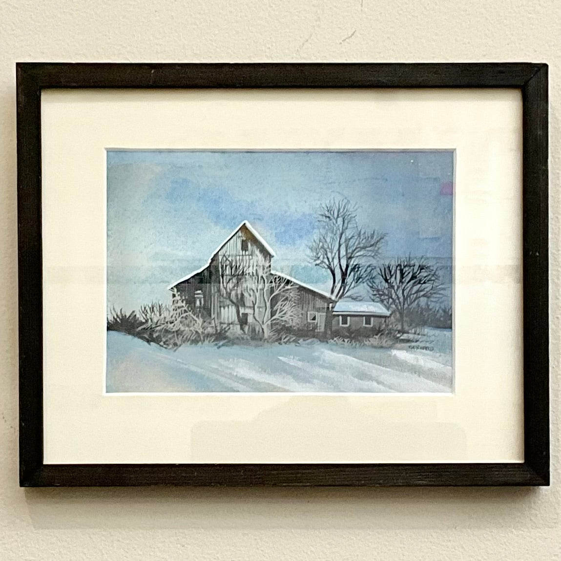Therises' Barn Broad Side Original Painting
