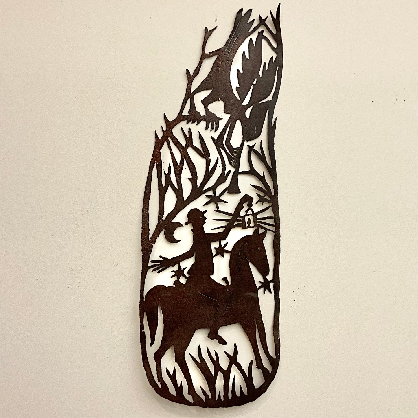 "Wondrous Night", metal wall art