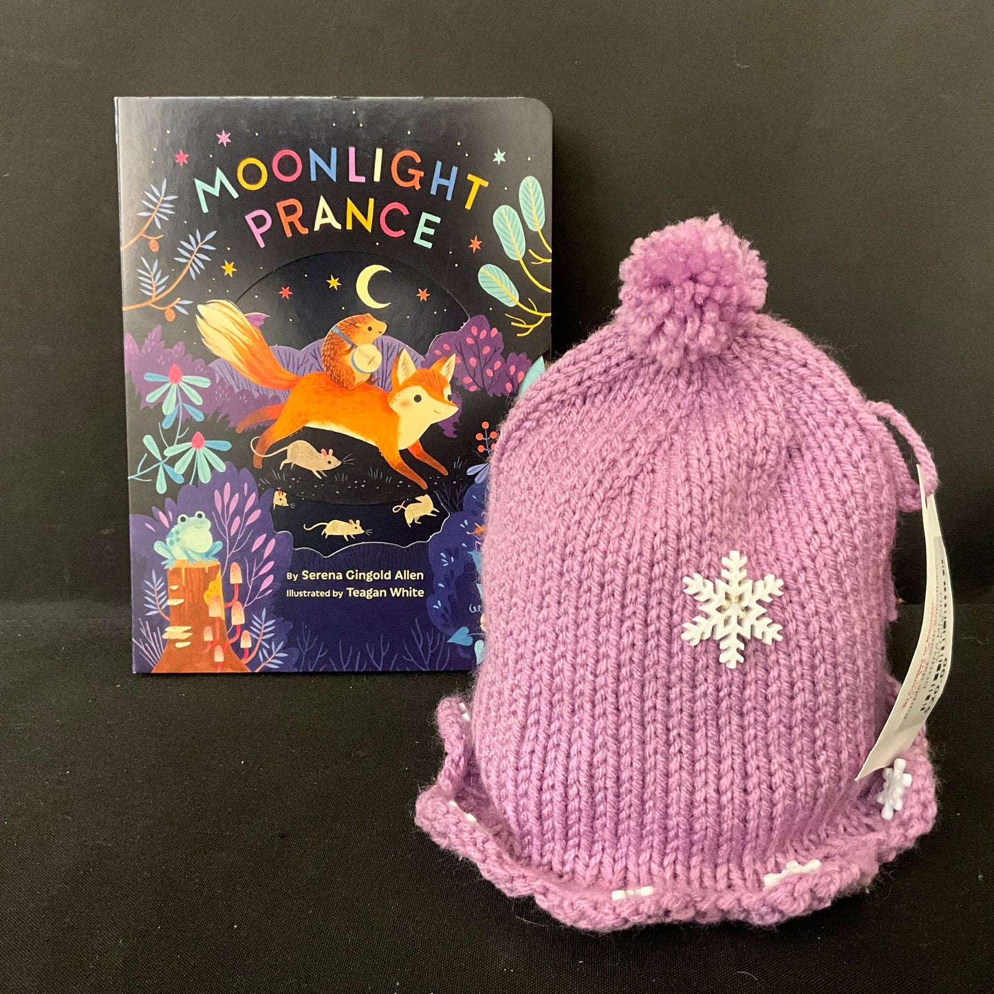 Purple Hat with Snowflakes