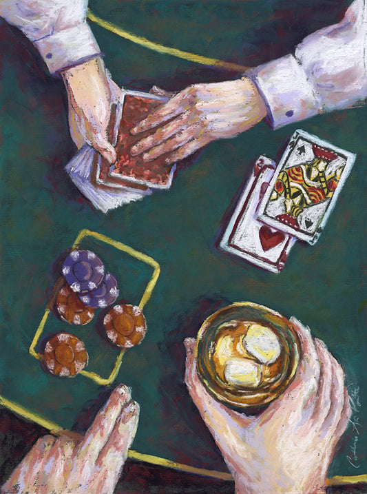 “The Shark vs the House” Pastel Study