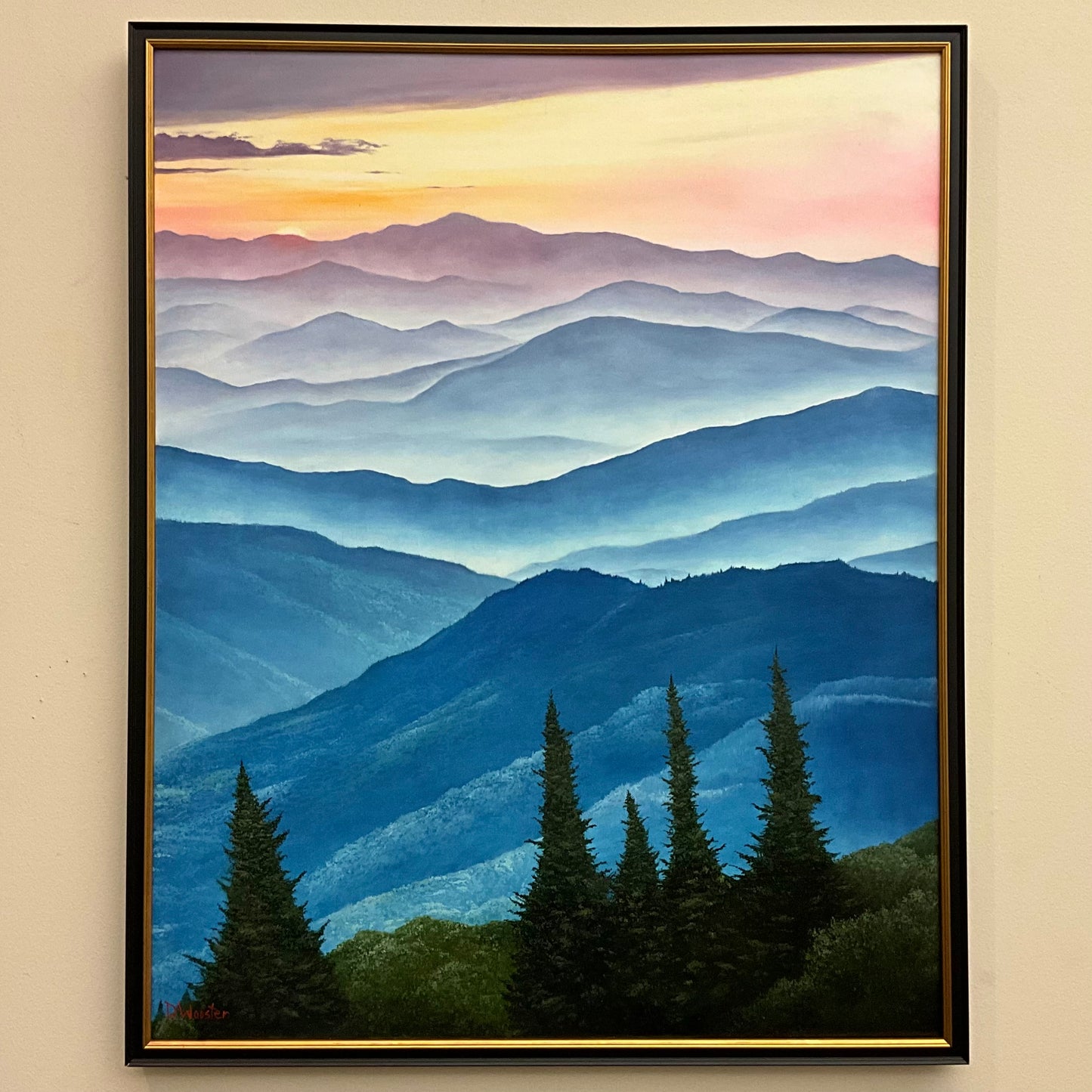 “Adirondack Sunset", Oil on Canvas