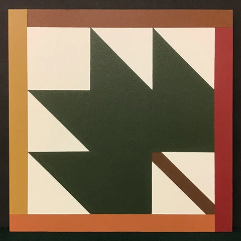 Barn Quilt "Maple Leaf” 1’ x 1”