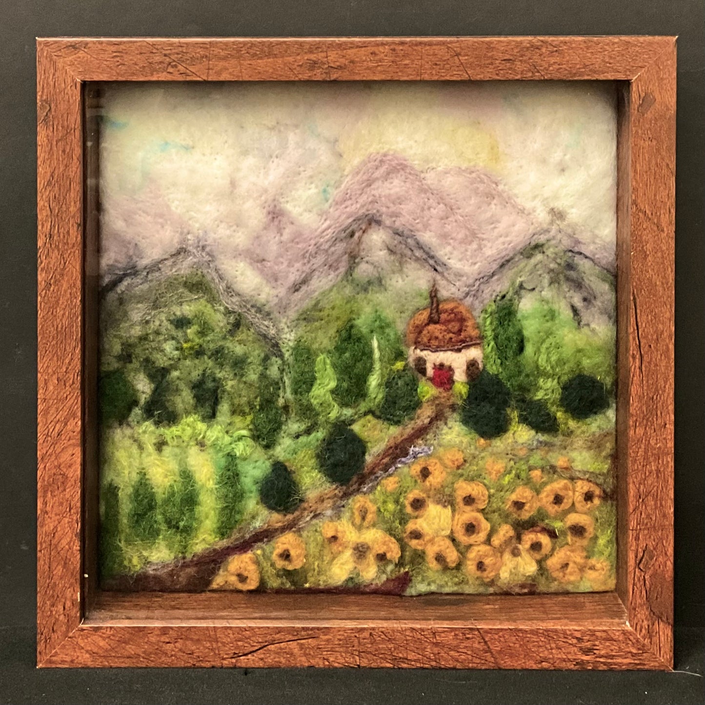 Hand Felted Shadowbox Italy Summer Tour