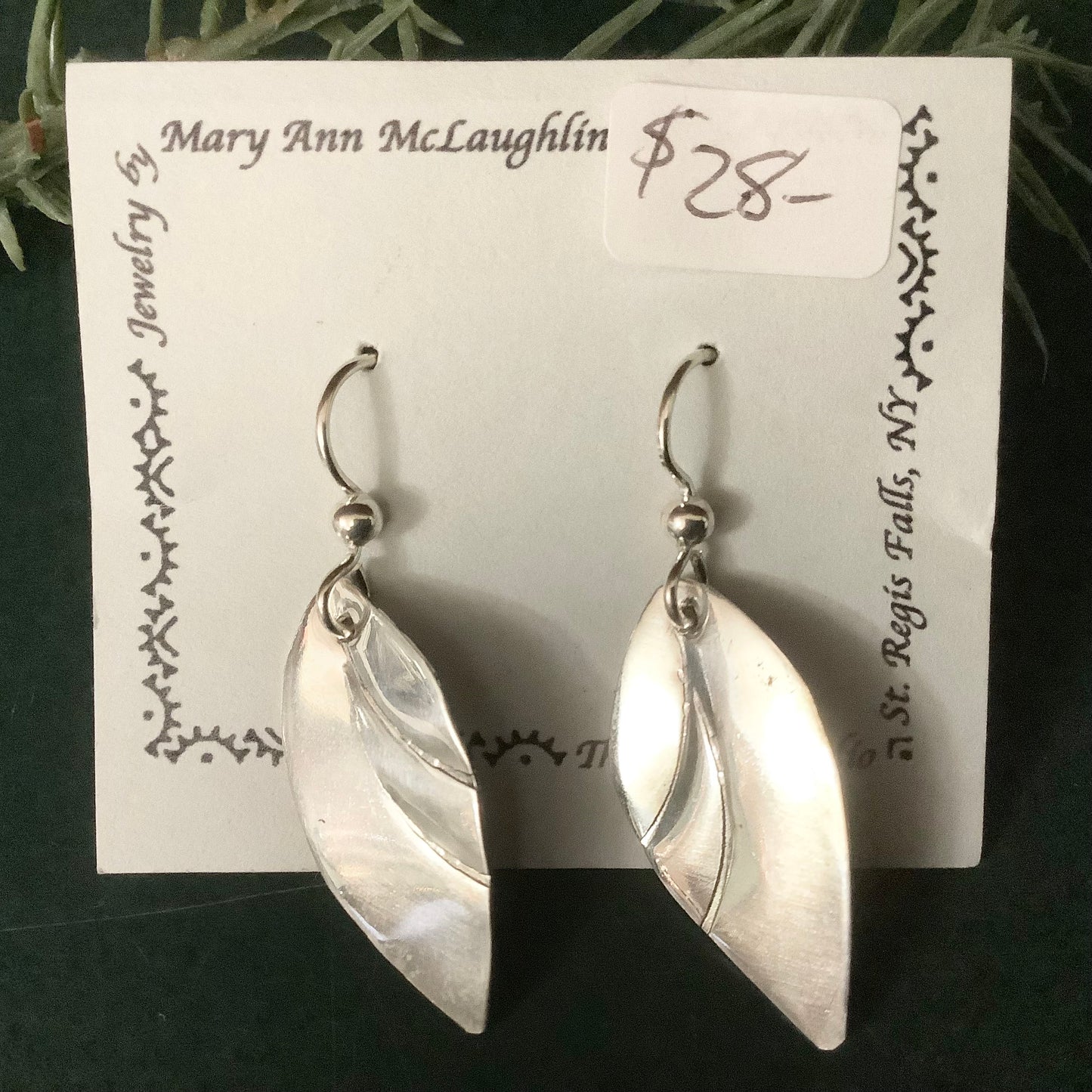 Stamped Sheet Leaf Drop 1”