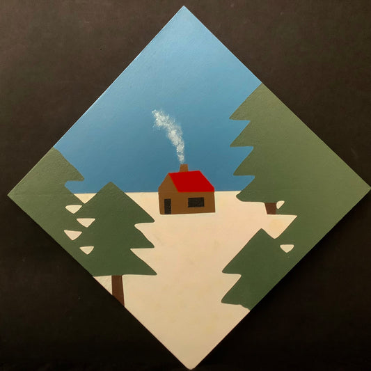 Barn Quilt Log Cabin 1’x1’