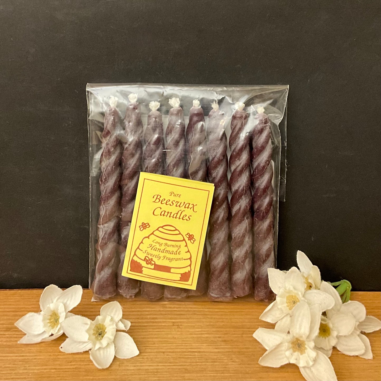 8 Beeswax Birthday candles