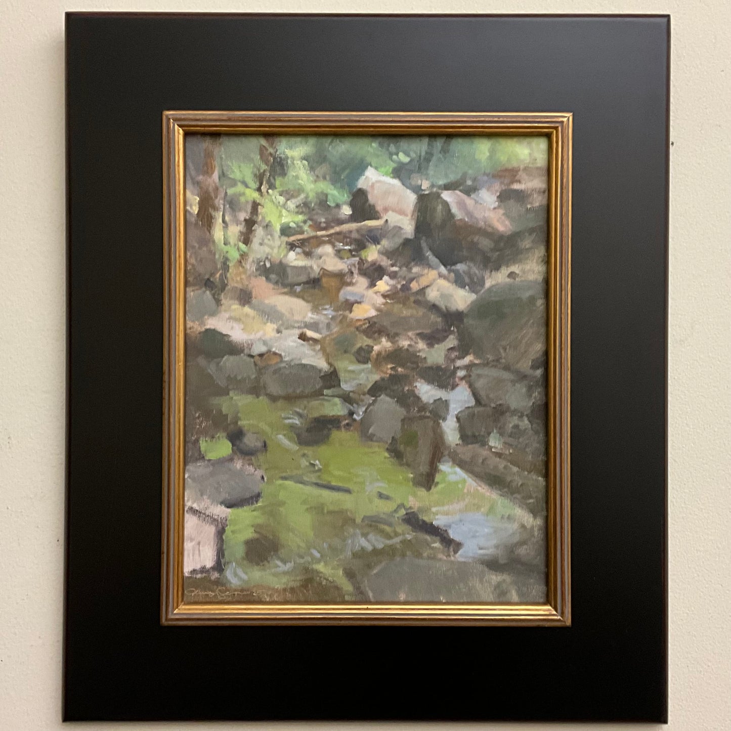 “MIdday at the Hollow” Original Oil - Framed