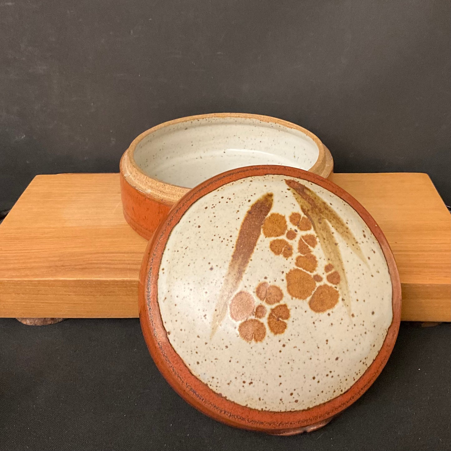 Lidded Jar Cherry Blossom Design