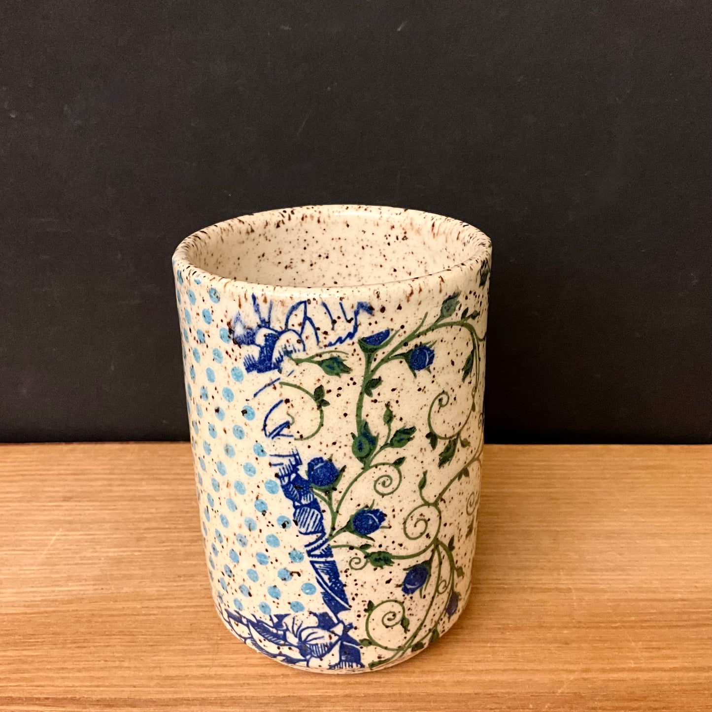 Tumbler - Vines and Retro Polka Dots