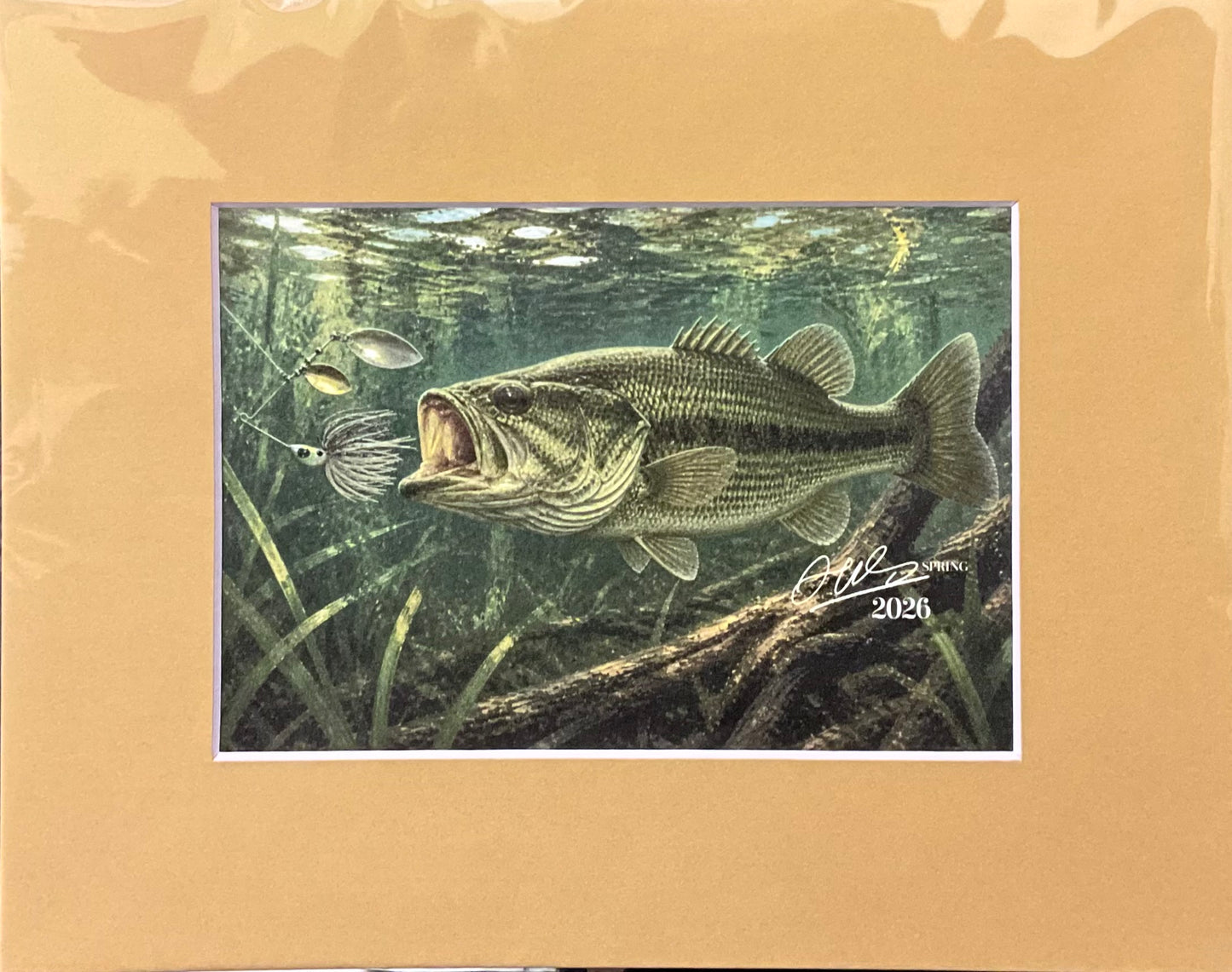 Large Mouth Bass Print
