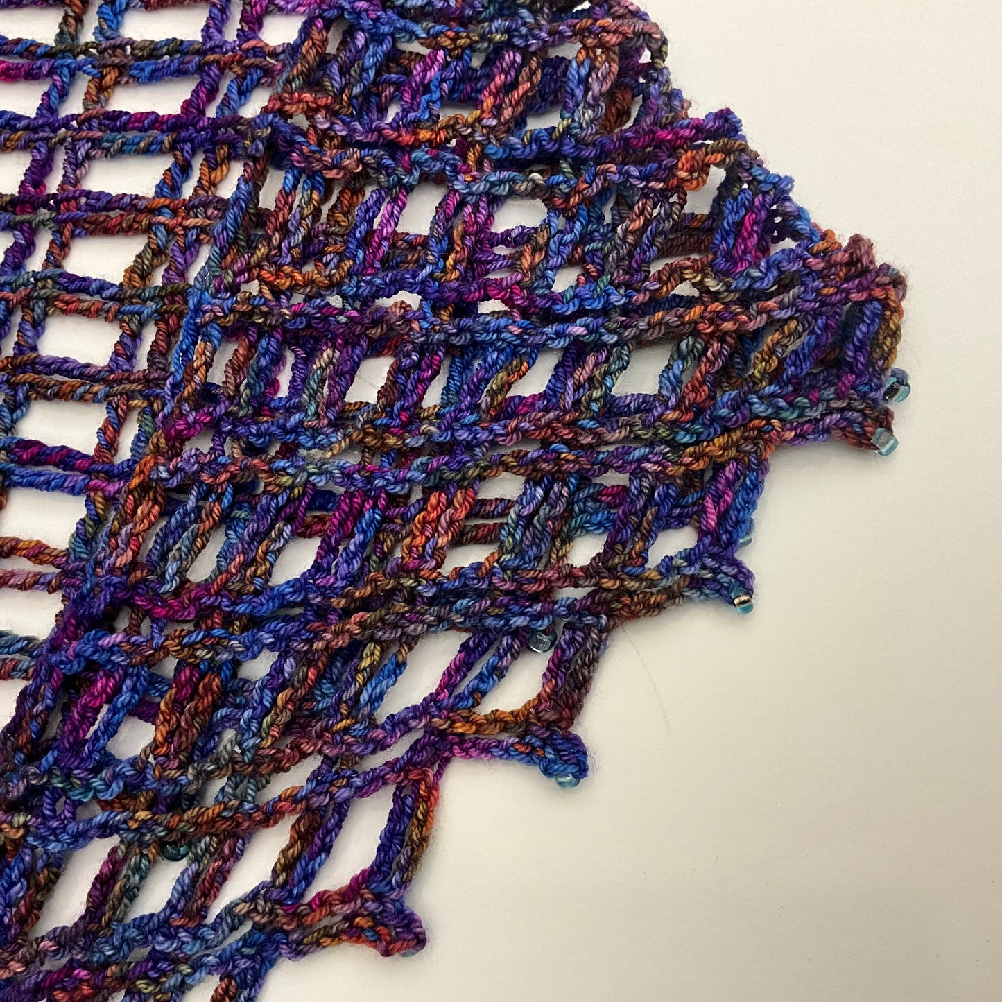 “Aero” Shawl in Jewel Tones