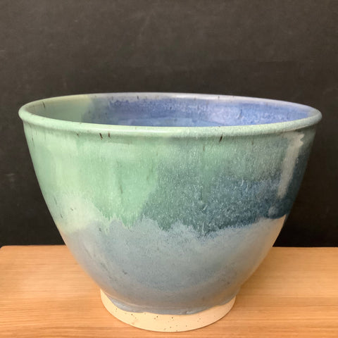 Deep Bowl in Celadon and Blues