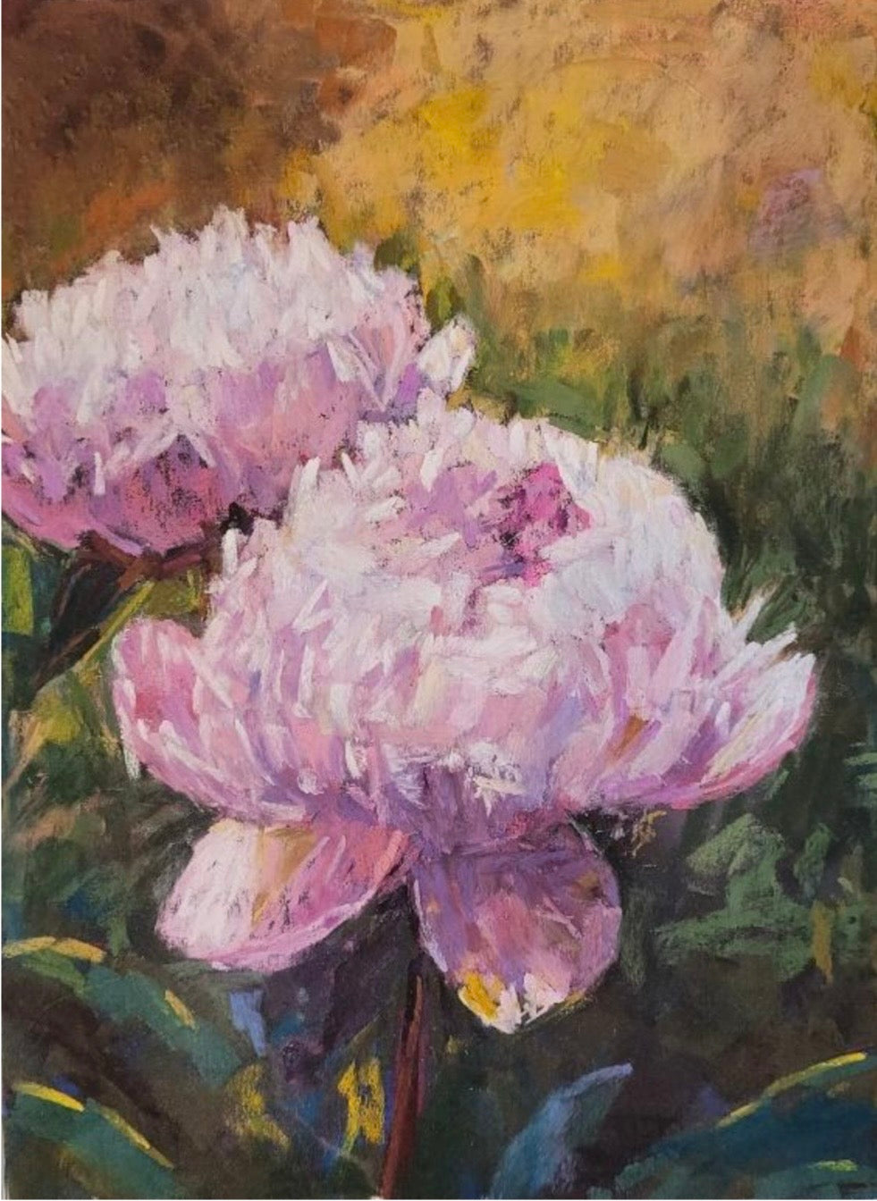 Pretty in Pink Peonies - Original Pastel