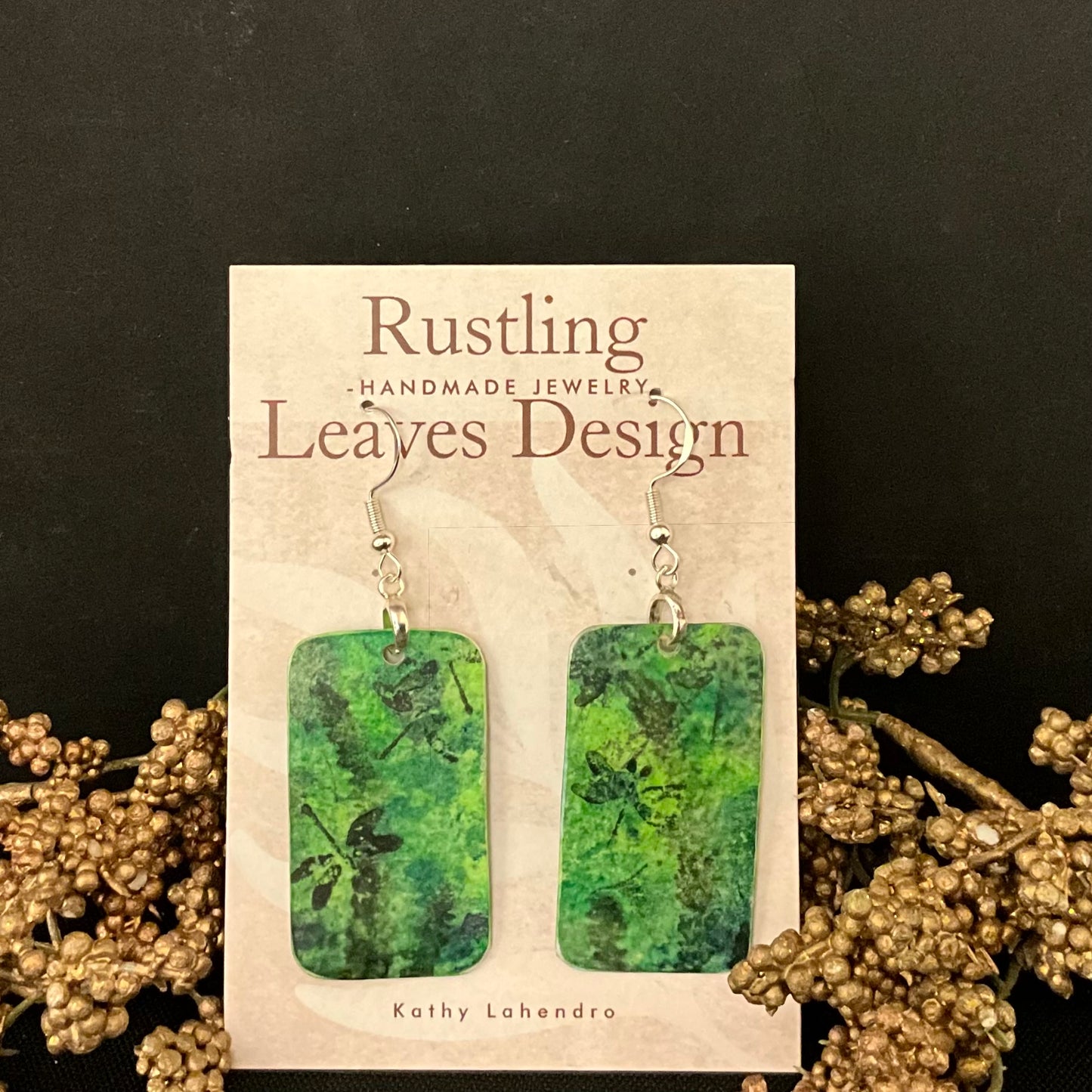 Green Jungle Earrings