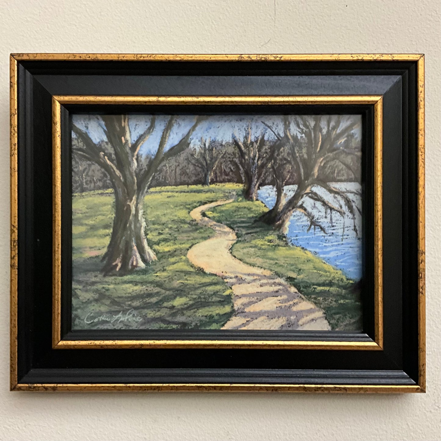 Spring Walk - Original Framed Pastel
