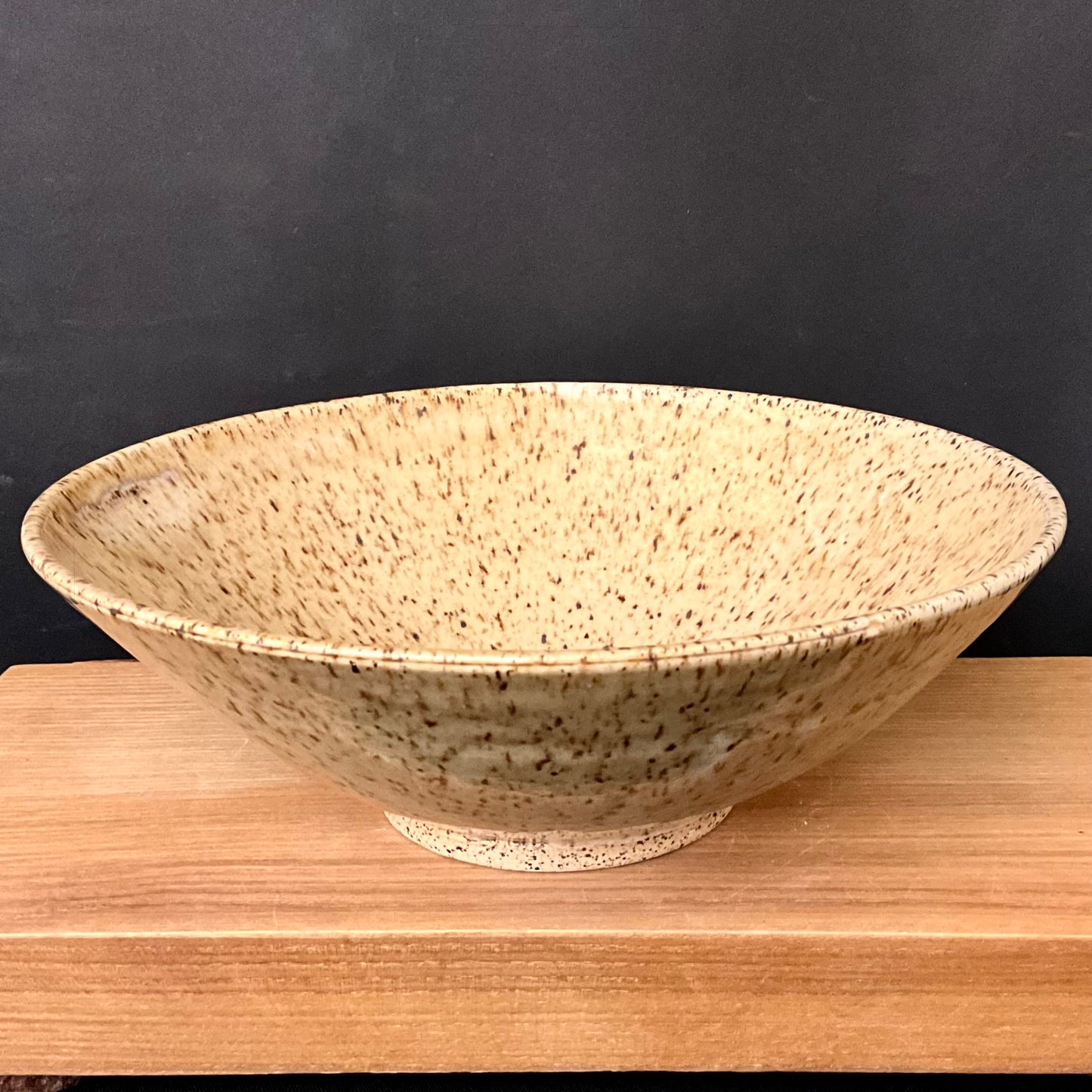 Pasta Bowl Gold with Brown Specs
