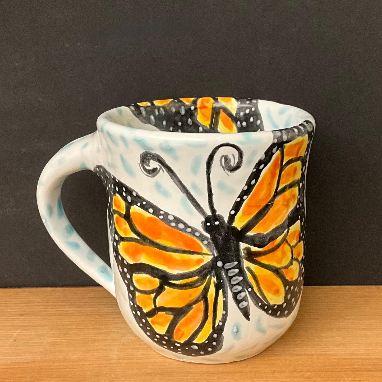 Mug with Monarch Butterfles