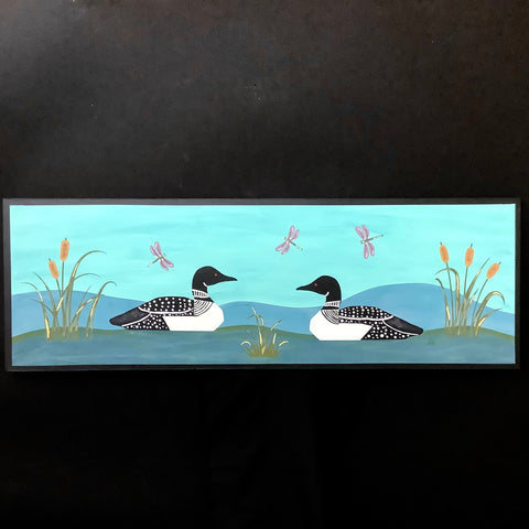 Barn Quilt Loons  1’ x 4’