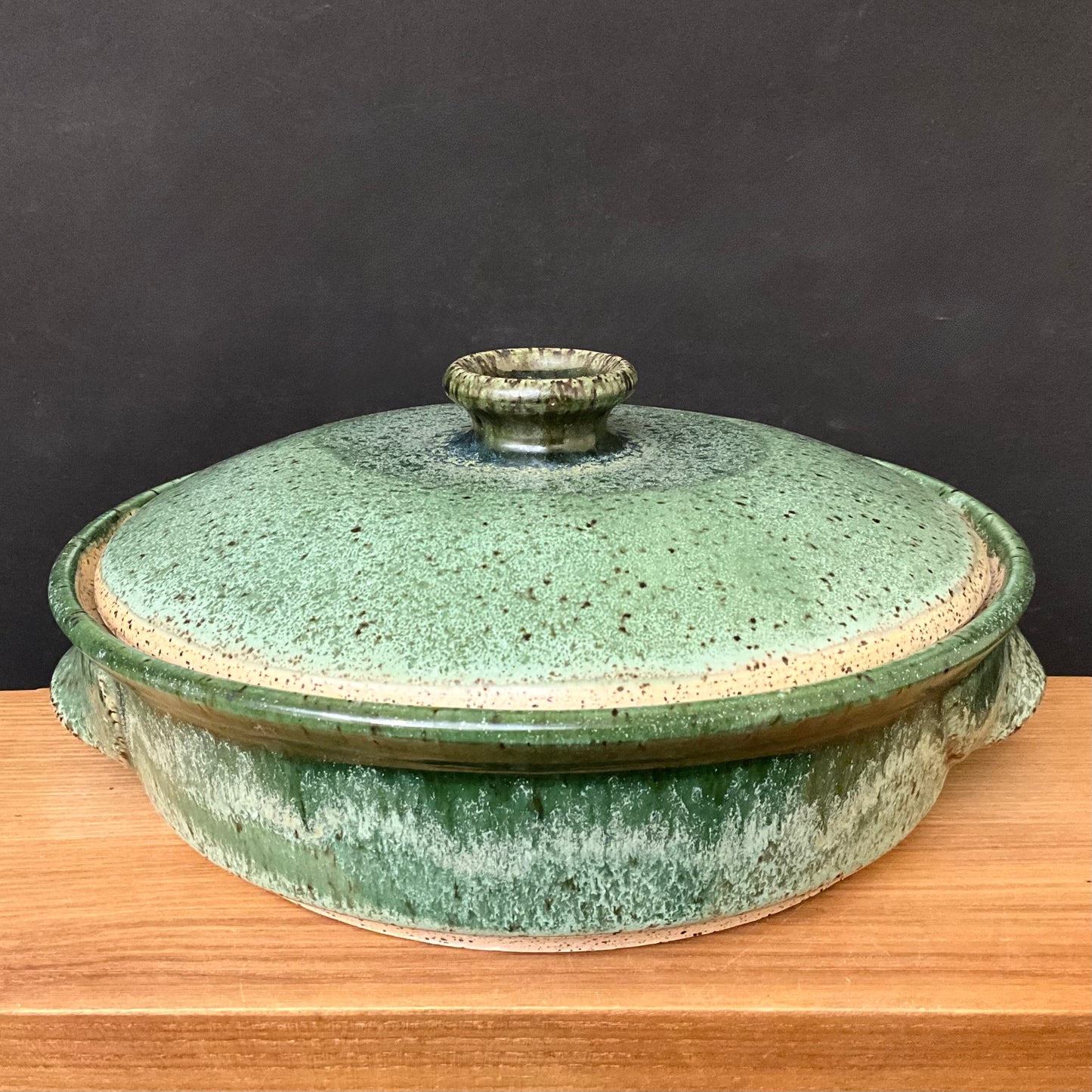 Lidded Casserole Speckled Green - 1 Qt