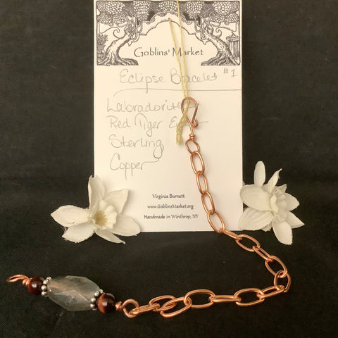 Copper Eclipse Bracelet 1 - Labradorite