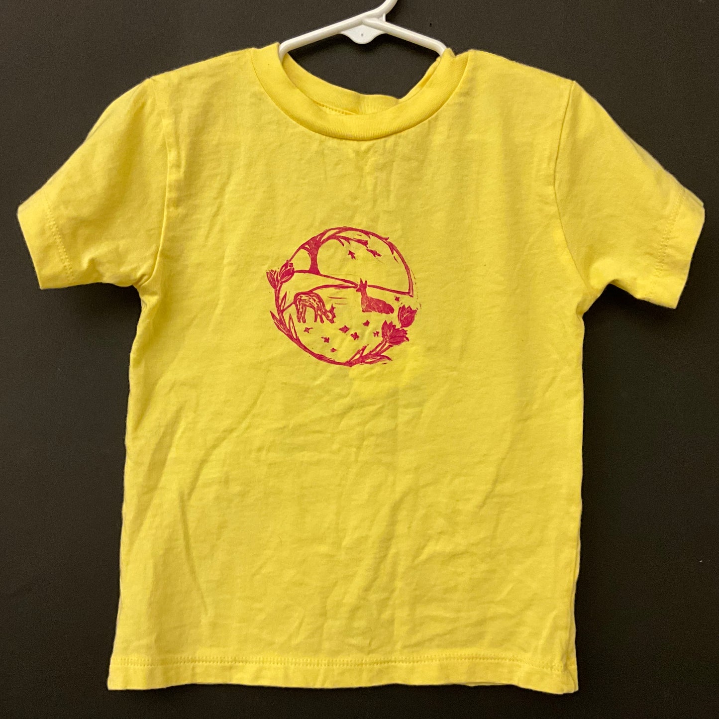 T-Shirt “Alpaca Meadow” Sunflower Yellow, Size 3