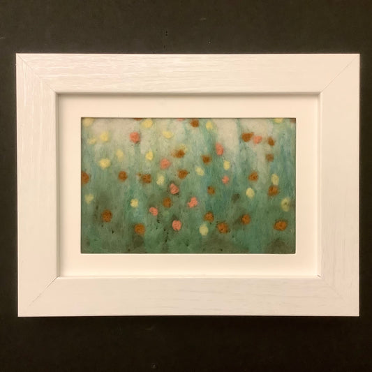 Spring  -  Hand Felted Framed Art