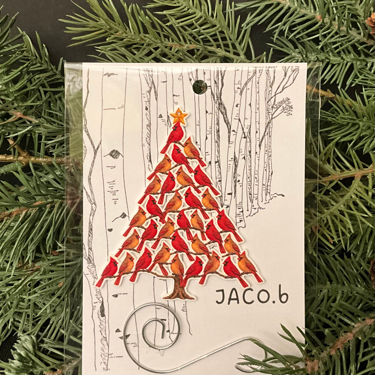Northern Cardinal Christmas Tree Ornament