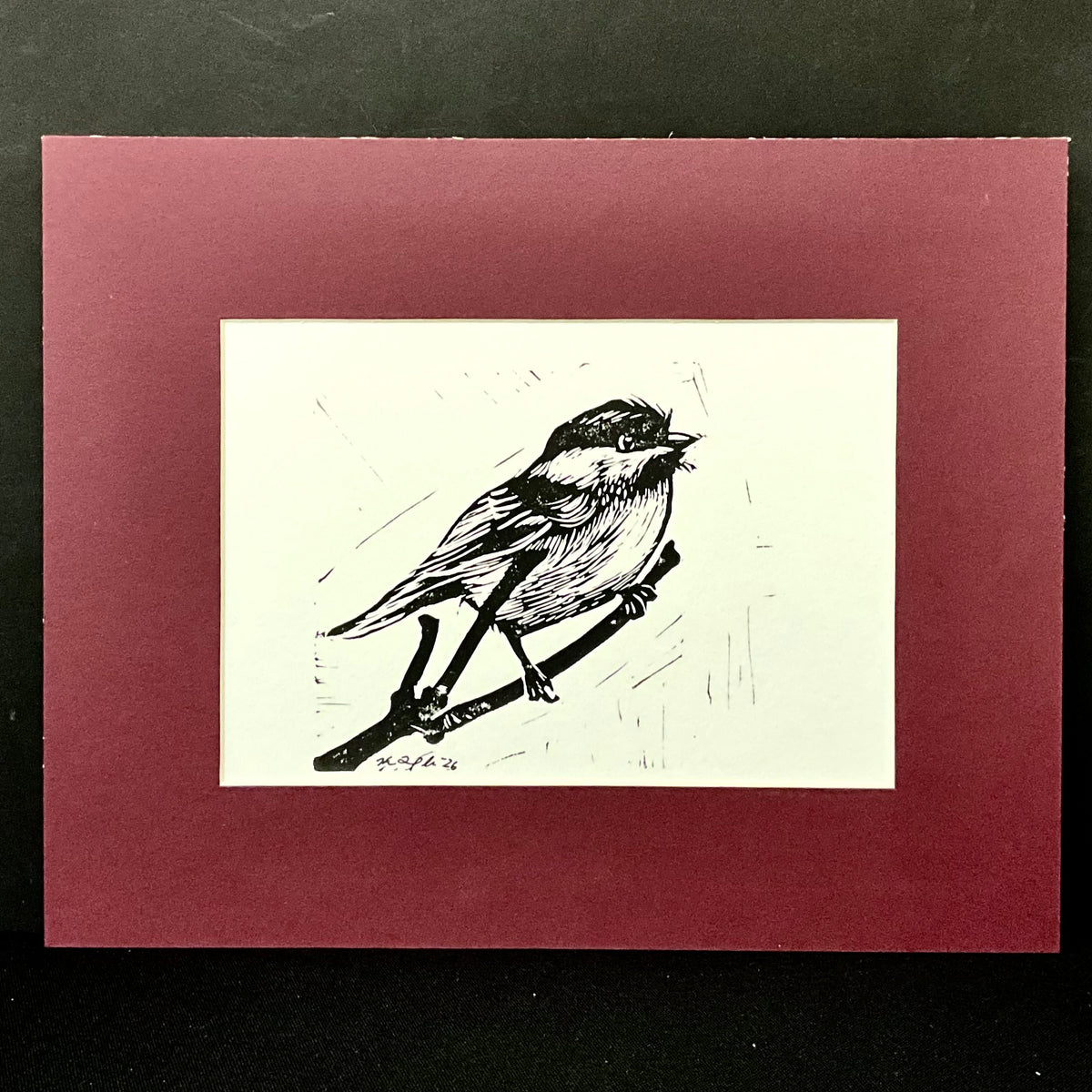 Original Chickadee Print
