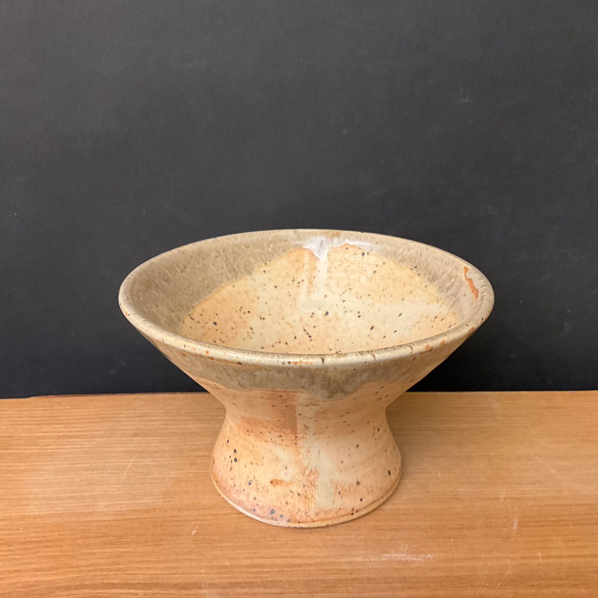 Martini / Cocktail "glass" in Sand with Beige Rim