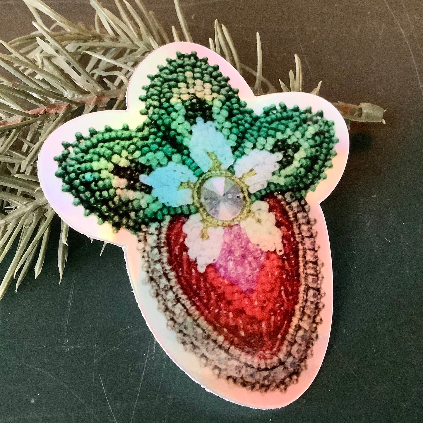 Mohawk Strawberry Sticker