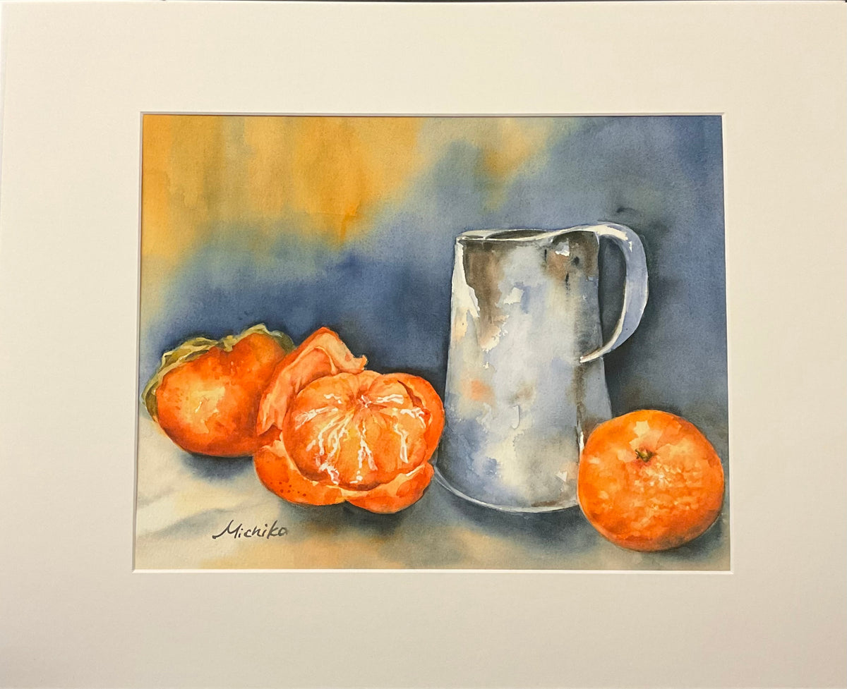 Tangerine and Pitcher Print