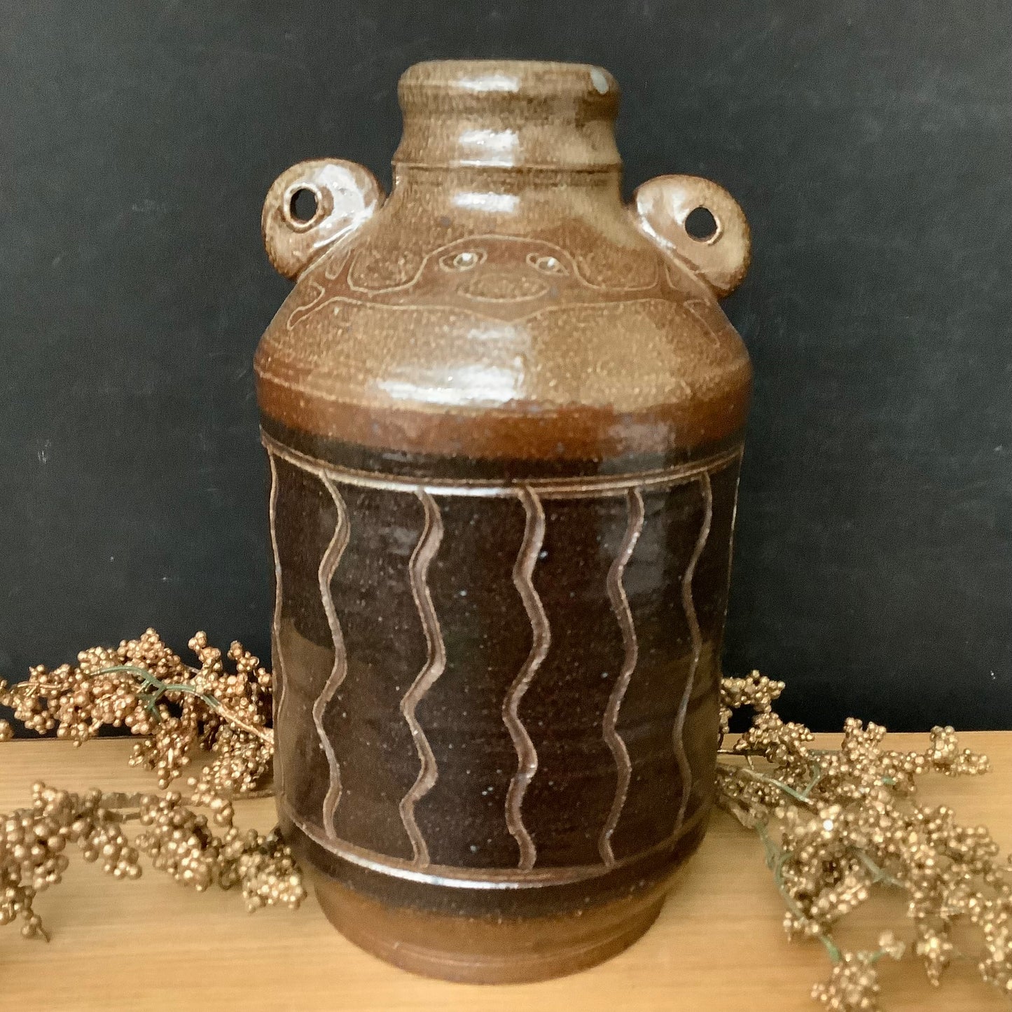 Salt Brown Bottle with Ears