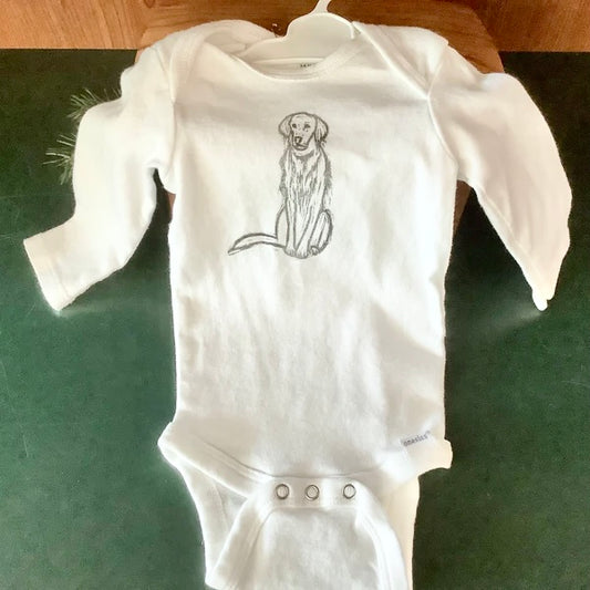 Long Sleeve Onesie "Good Boy" 3-6 months
