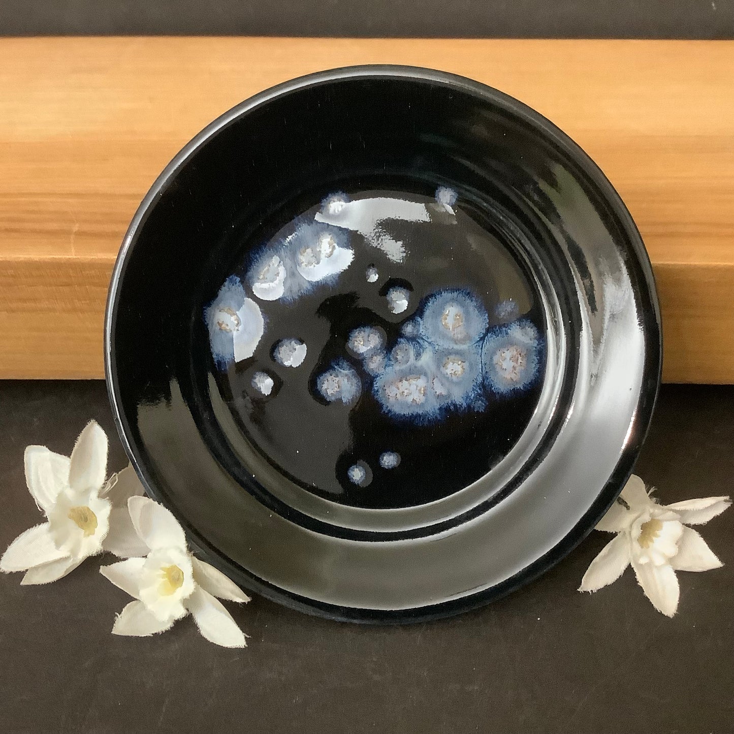 Black and Blue Cosmic Plate