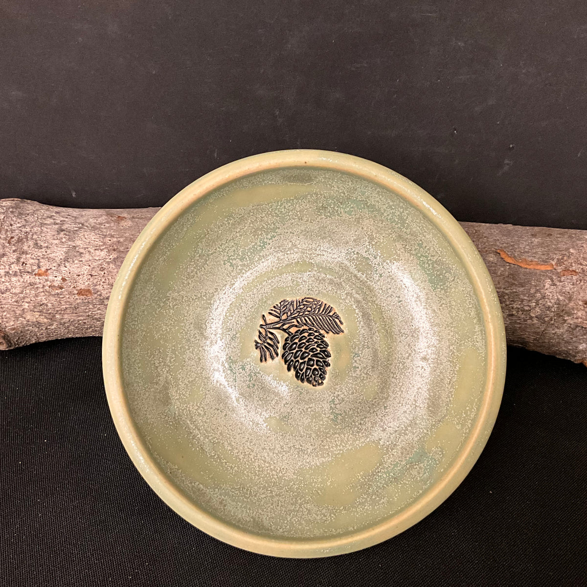 Trinket Dish Pinecone in Green Tea