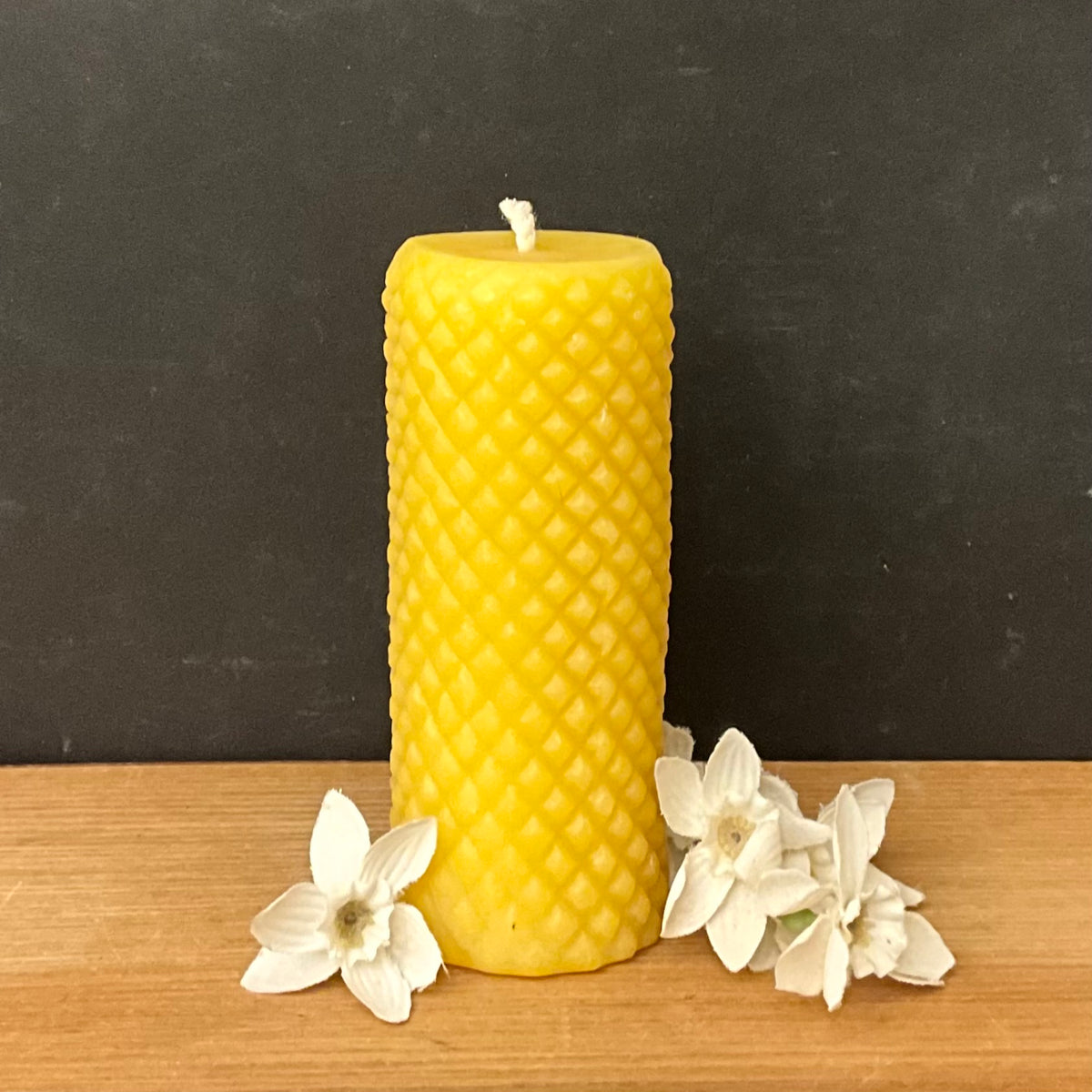 Scented Beeswax Honeycomb Narrow Pillar Candle