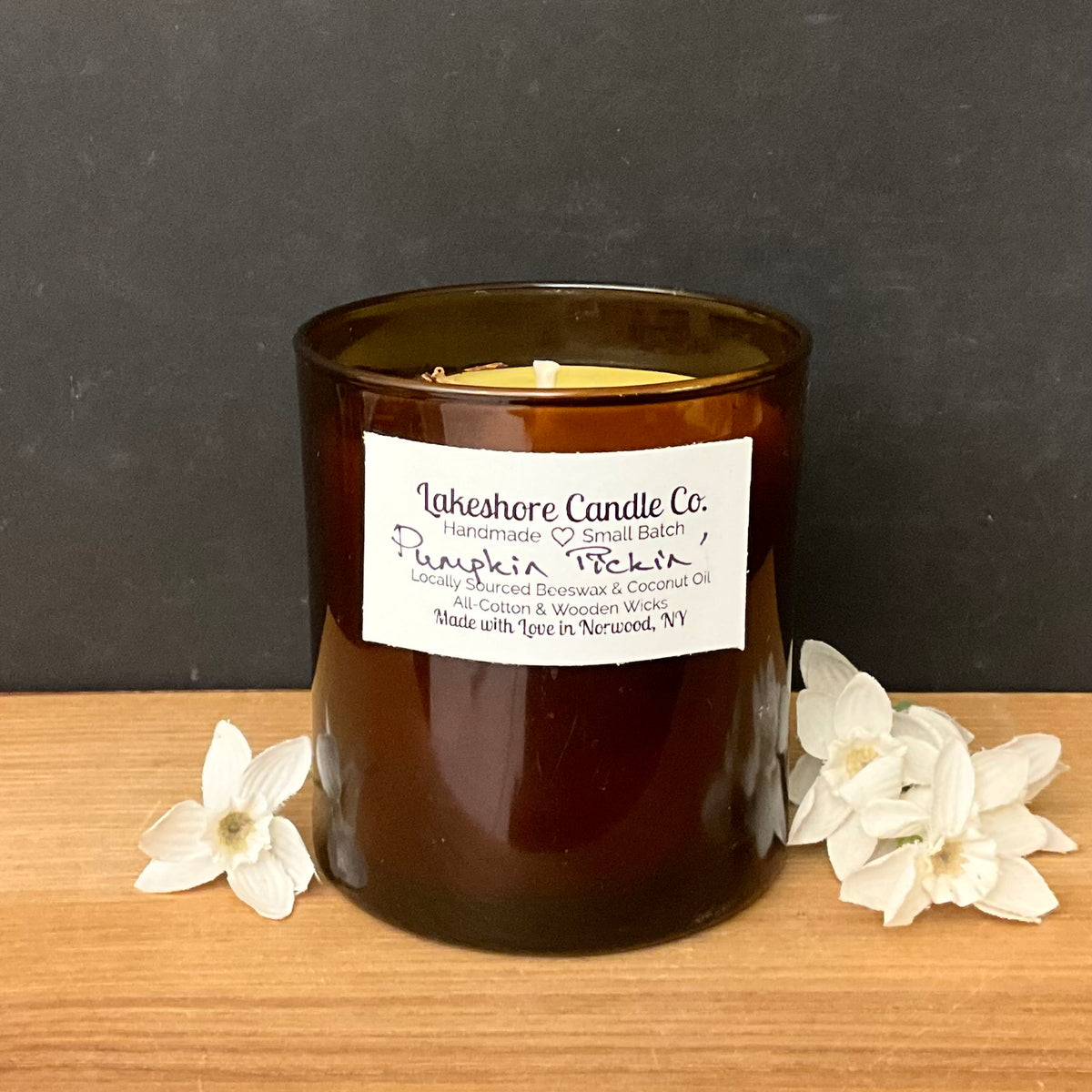 Scented Beeswax & Coconut Oil Candle Pumpkin Pickin'