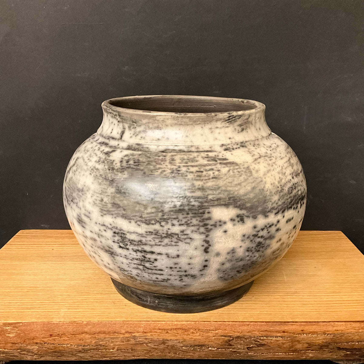 “Naked” Raku Onion Shape Vase