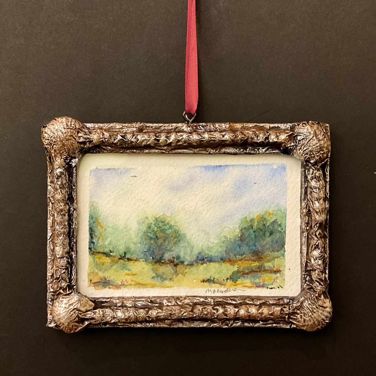 Spring Landscape in Handmade Frame