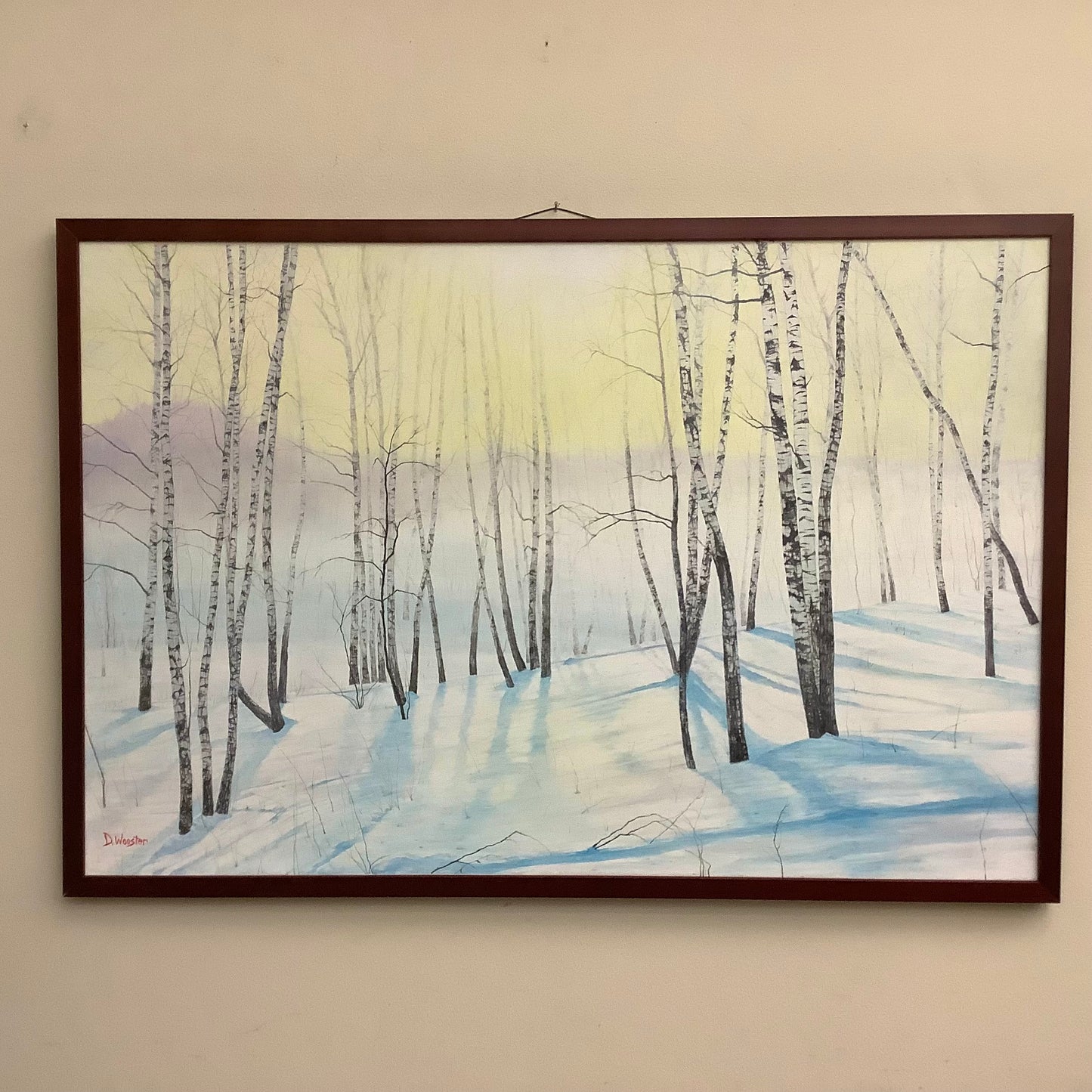 “Sunny Winter Day", Oil on Canvas