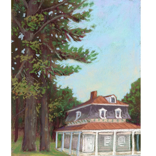 “Cabin on Lake George” Original Pastel