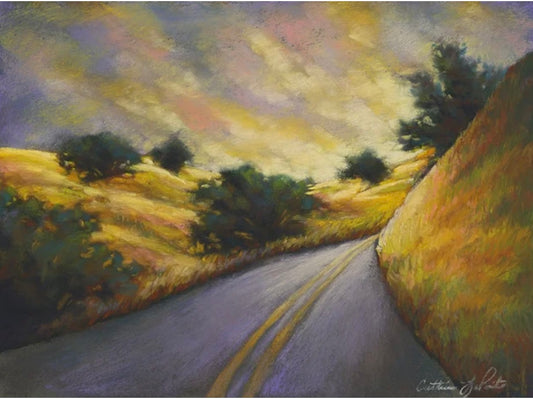 “Golden Hills” Original Matted Pastel