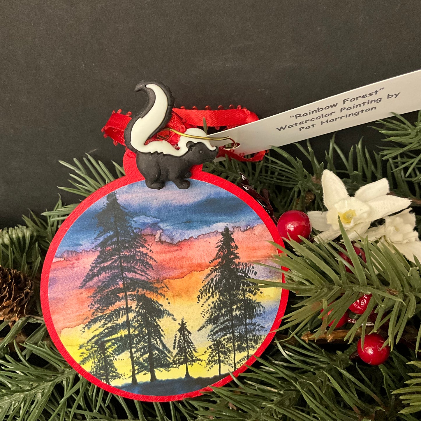 Rainbow Forest Ornament