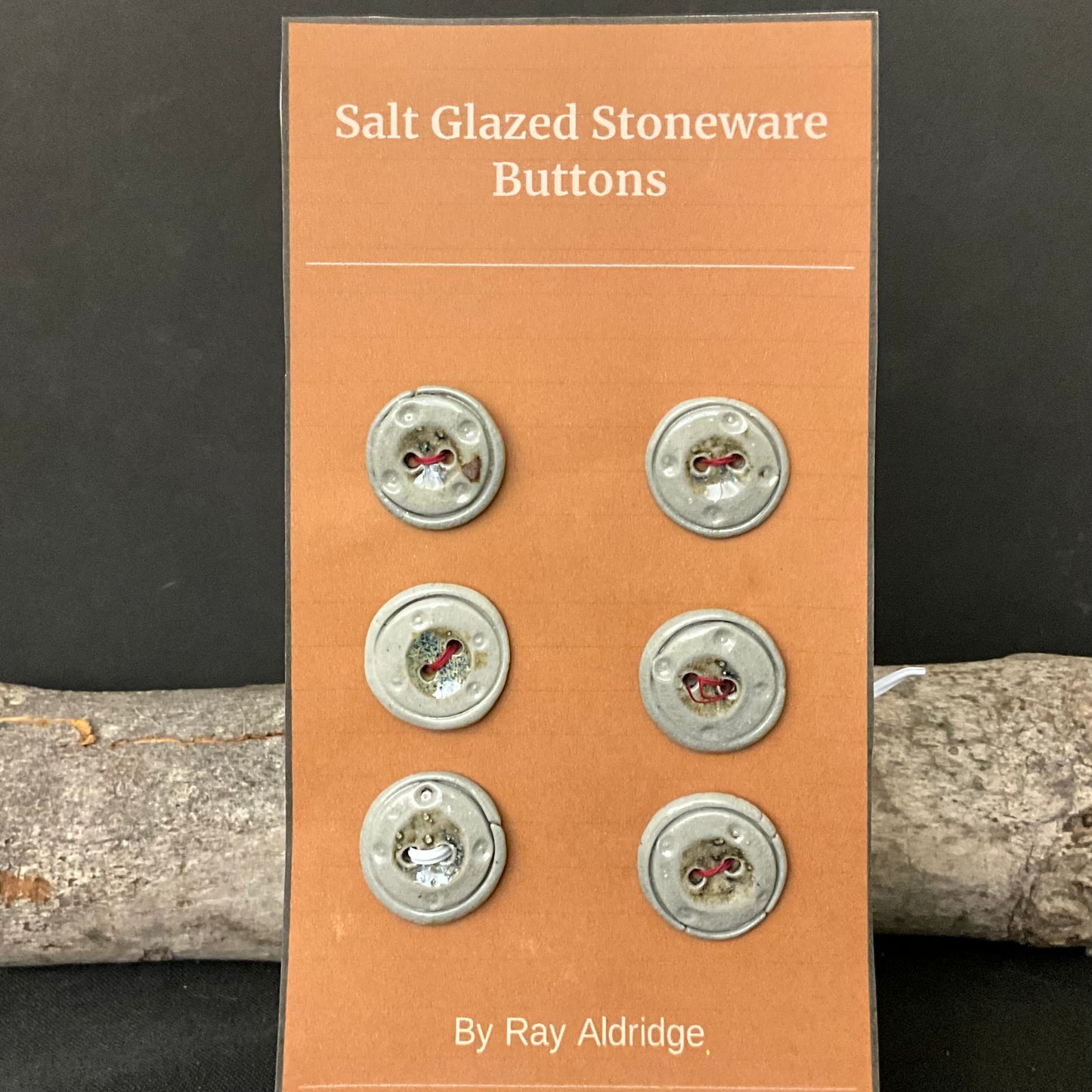 6 Buttons - grey w/ indented Circle & Dots