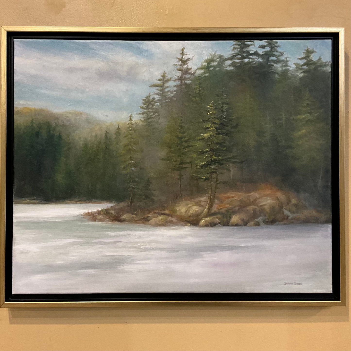 Barnum Pond original oil painting