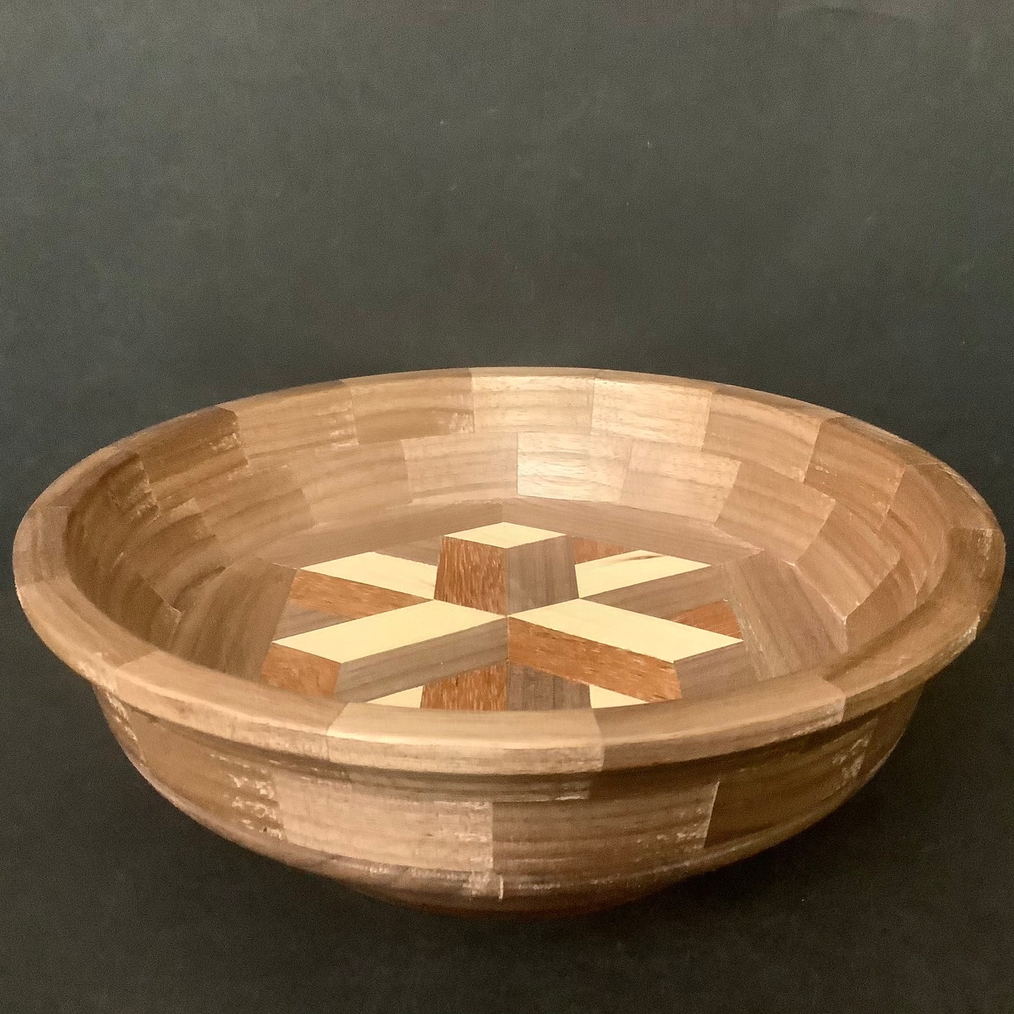 3-D Star Bowl, Walnut, Cherry & Maple