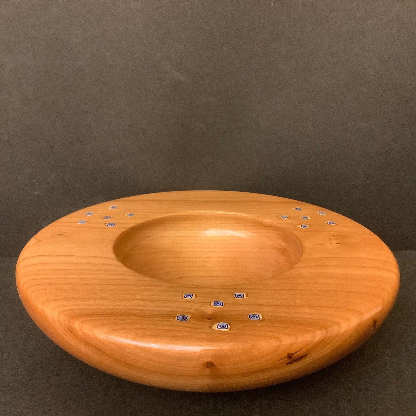 Cherry Bowl with Venetian Millefiori Glass
