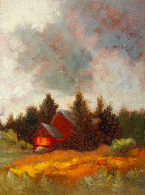 “Red House” Notecard