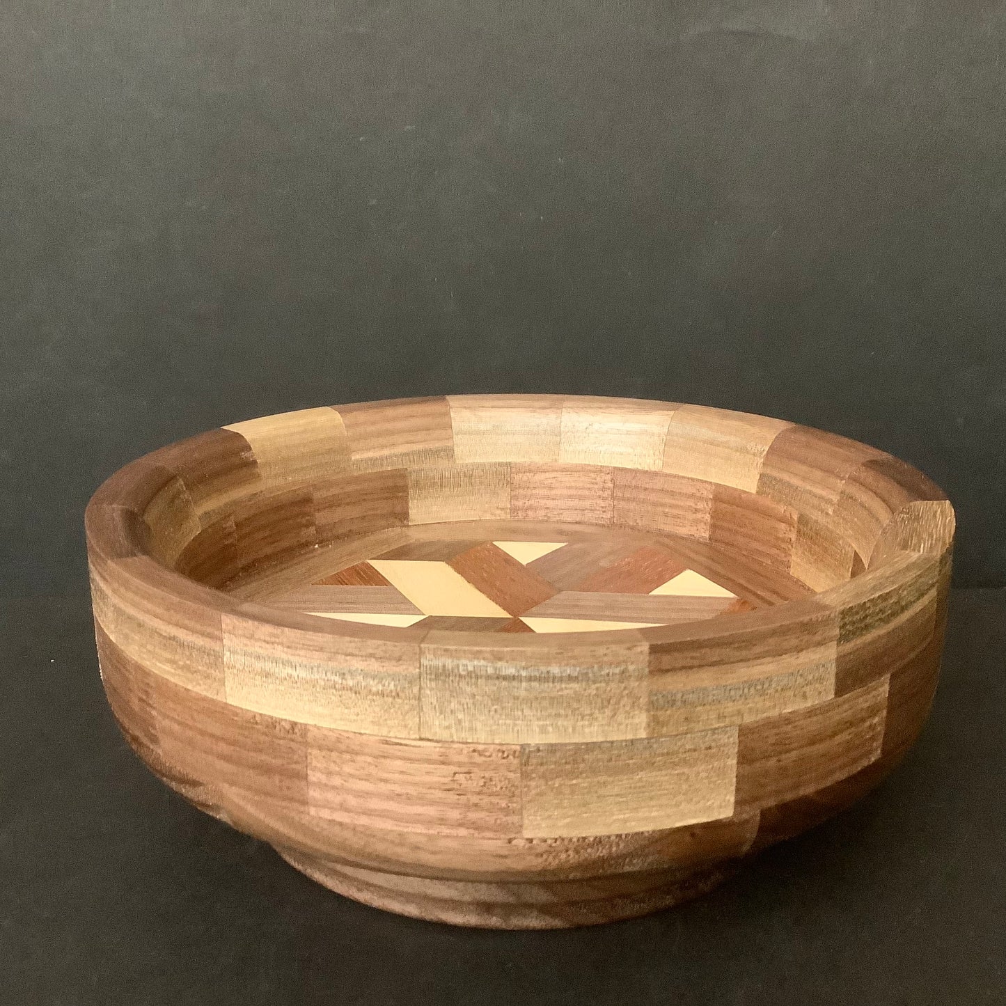 3-D Star Bowl, Walnut, Cherry & Maple